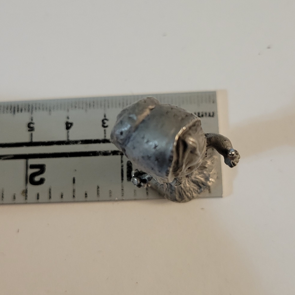 Hallmark Little Gallery Fine Pewter Girl w Bird Figurine Miniature - Picture 8 of 9